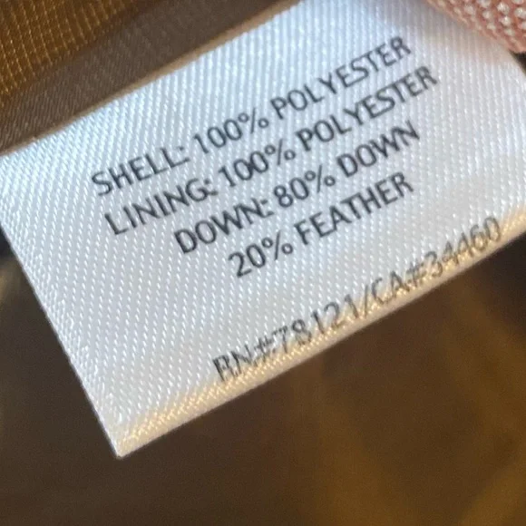 Eileen Fisher | small Brown 80% Down Filled Puffer Jacket/20% feather filled - Picture 3 of 4